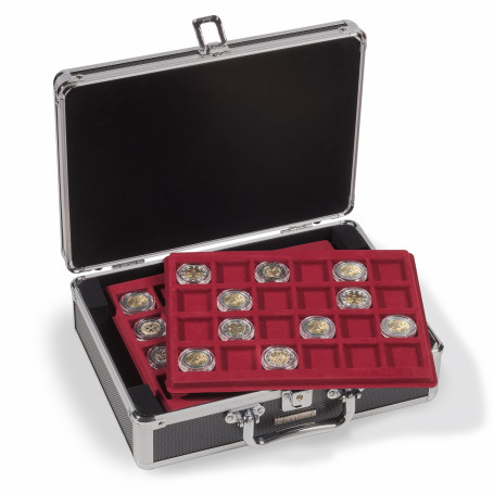 Valisette Numismatique LEUCHTTURM CARGO S6 - metaux-detection.fr