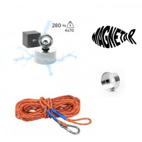 Pack aimant neodyme MAGNETAR EASY - Protection - Corde 20m diamètre 6mm