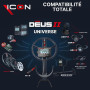 Détecteur XP ICON - Télécommande, disque 28cm FMF